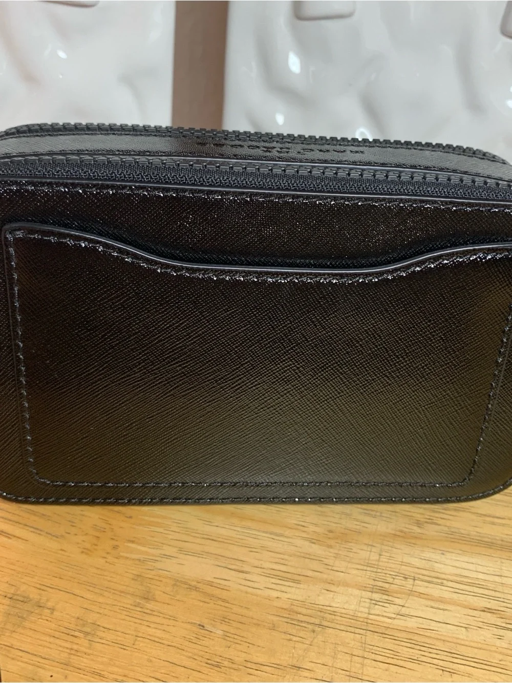 Pre Owned Marc Jacobs Black Saffiano Leather Double-J Crossbody Camera Bag - Picture 5 of 17
